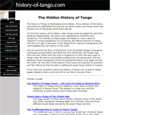 Tablet Screenshot of history-of-tango.com